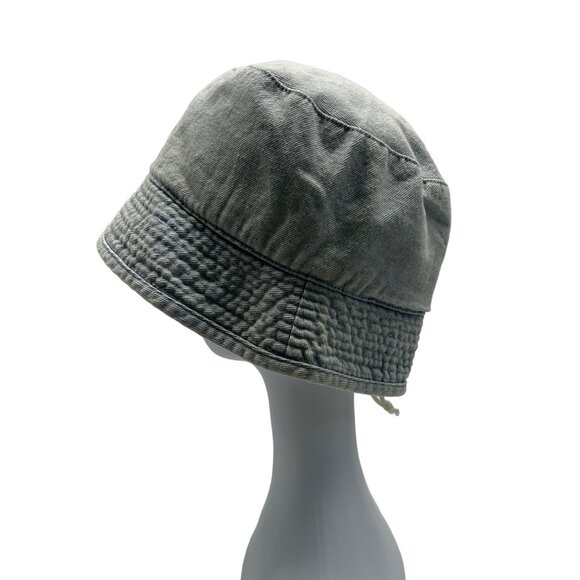Unisex Blue Washed Denim Bucket Hat Sz 60cm - Picture 4 of 7